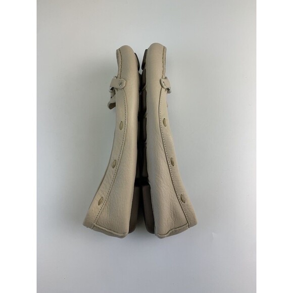 J Crew Soft Leather Loafer Taupe Bridle Bit Moccasin Toe Slip On Flat Womens 9 - Picture 10 of 12